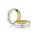 Vwd 6921 14K Two Tone White Gold Yellow Gold
