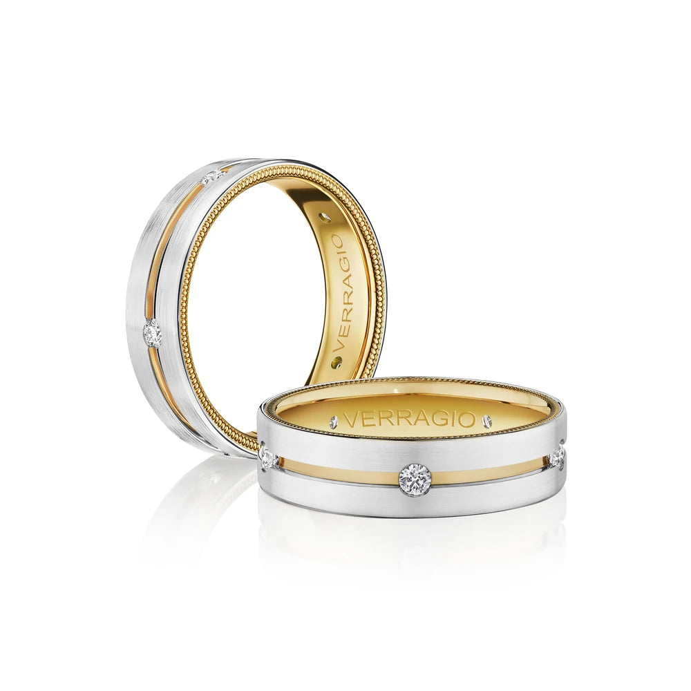 Vwd 6921 14K Two Tone White Gold Yellow Gold