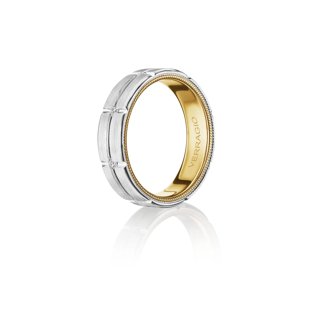 Vwd 6927 14K Two Tone White Gold Yellow Gold