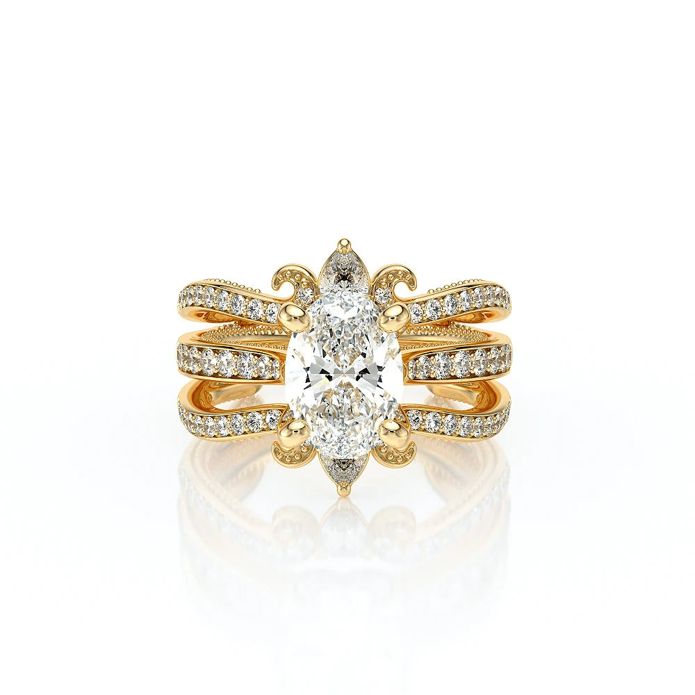 Vanguard-2207ov-18k Yellow Gold Oval
