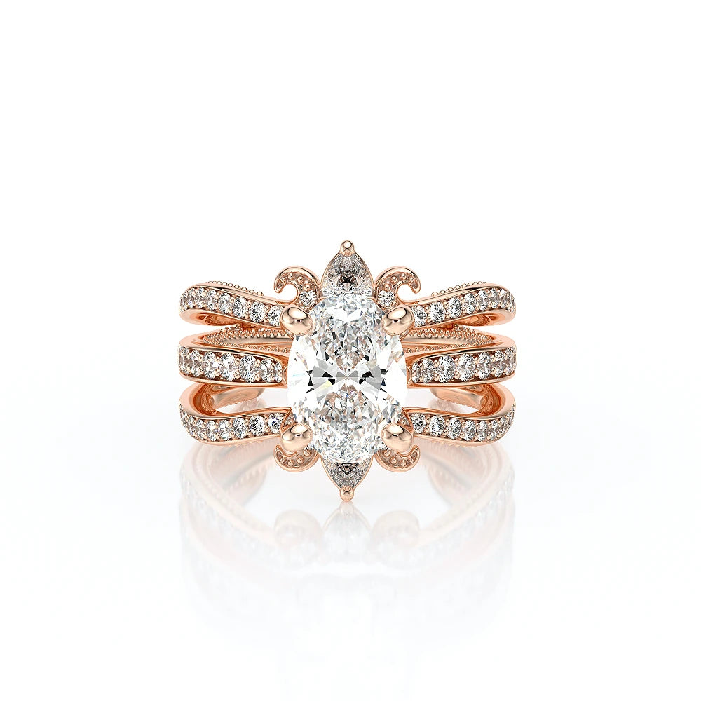 Vanguard-2207OV-18K Rose Gold Oval