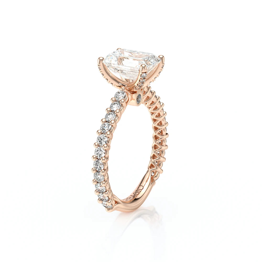 Lumino 801Emd4 20 14K Rose Gold Emerald