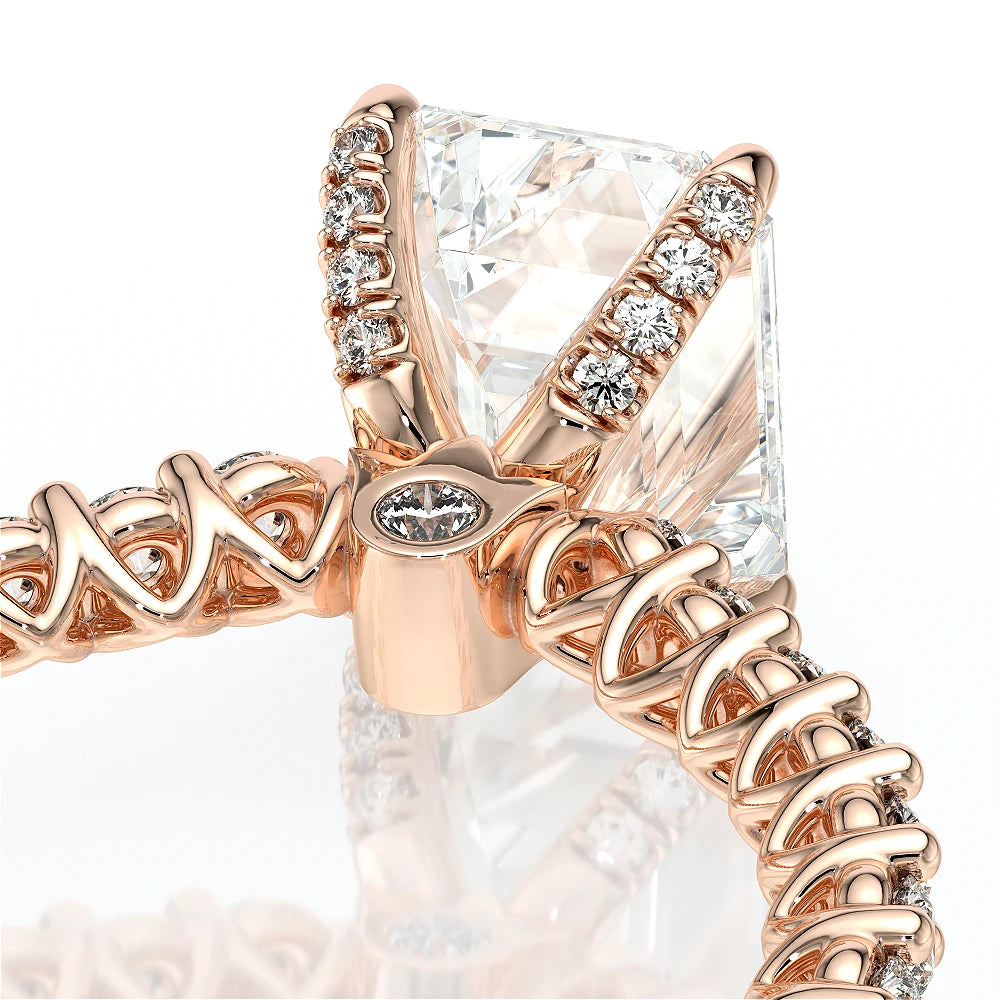 Lumino 801Emd4 20 14K Rose Gold Emerald