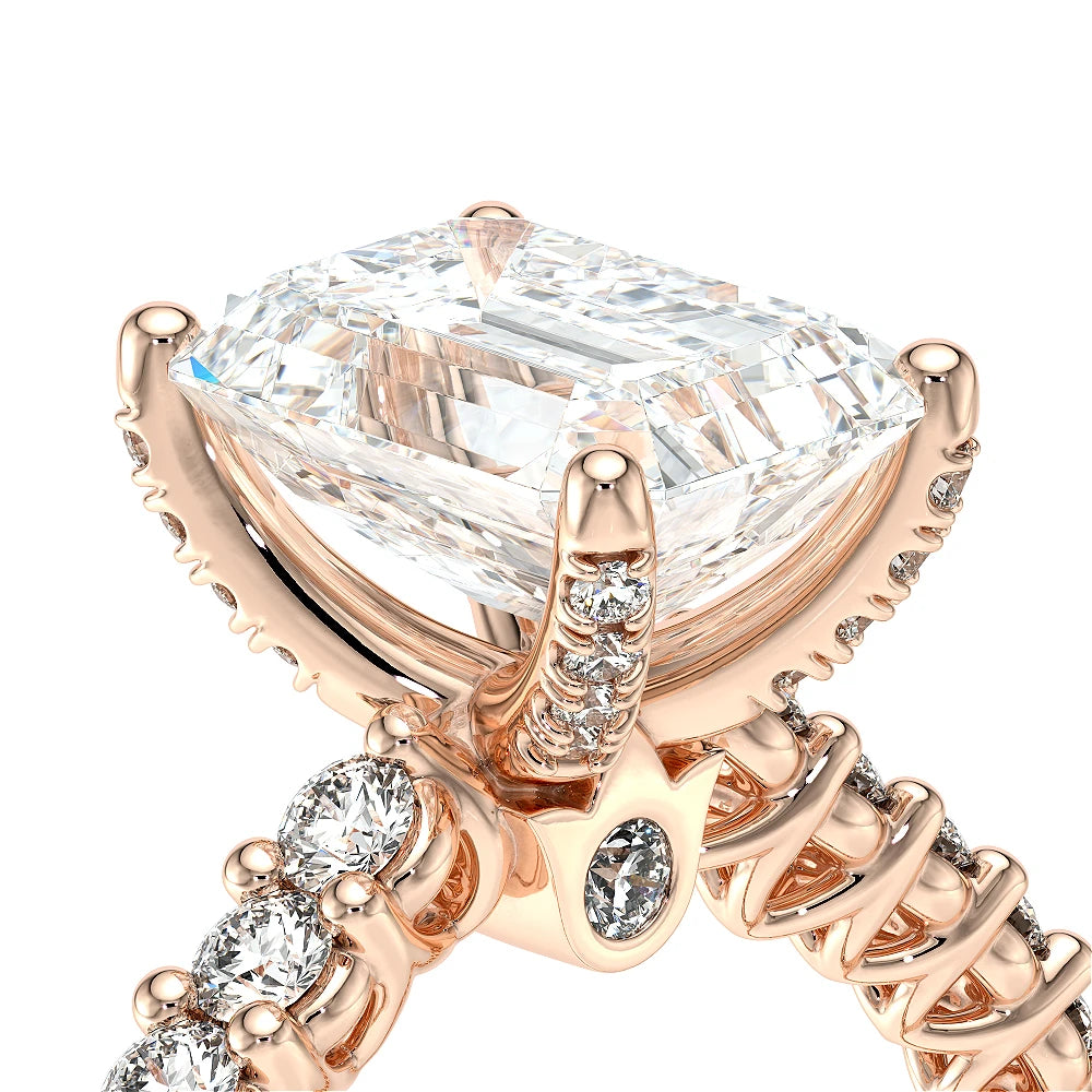 Lumino 801Emd4 20 18K Rose Gold Emerald