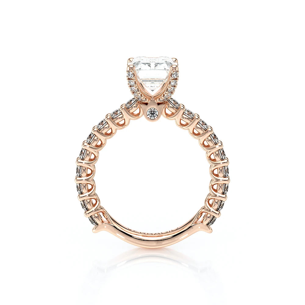 Lumino 801Emd4 25 18K Rose Gold Emerald