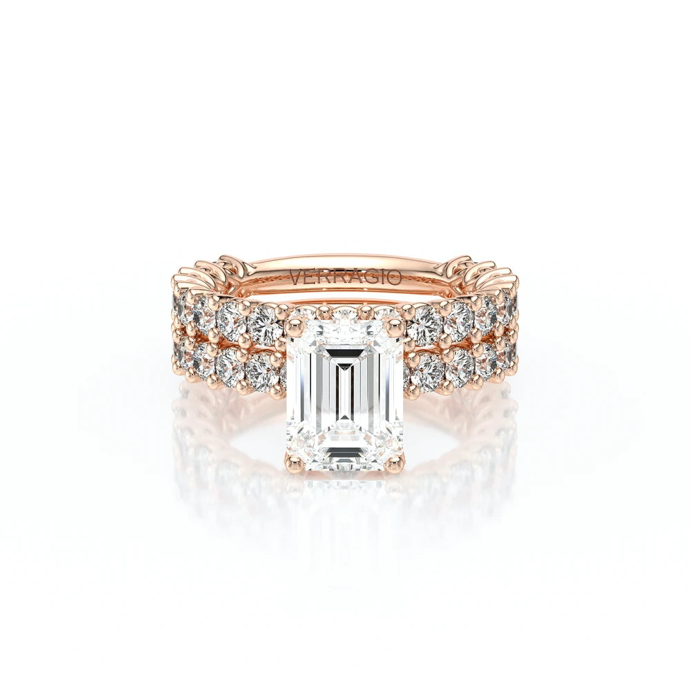 Lumino 801Emd4 25 18K Rose Gold Emerald