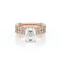 Lumino 801Emd4 25 14K Rose Gold Emerald