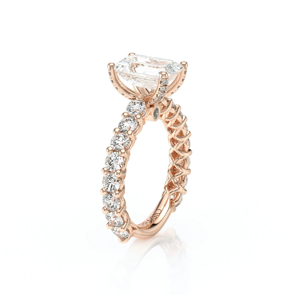 Lumino 801Emd4 30 18K Rose Gold Emerald