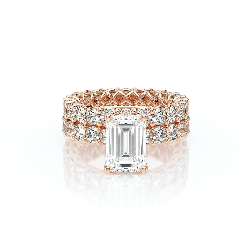 Lumino 801Emd4 30 18K Rose Gold Emerald