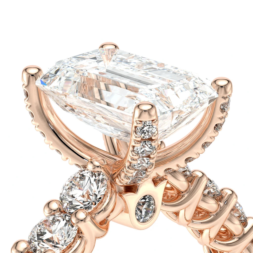Lumino 801Emd4 30 14K Rose Gold Emerald