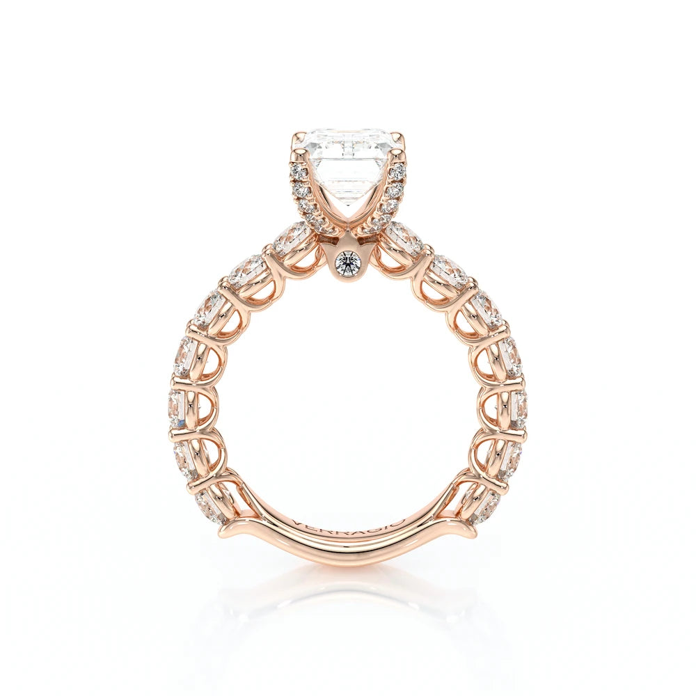 Lumino 801Emd4 35 14K Rose Gold Emerald