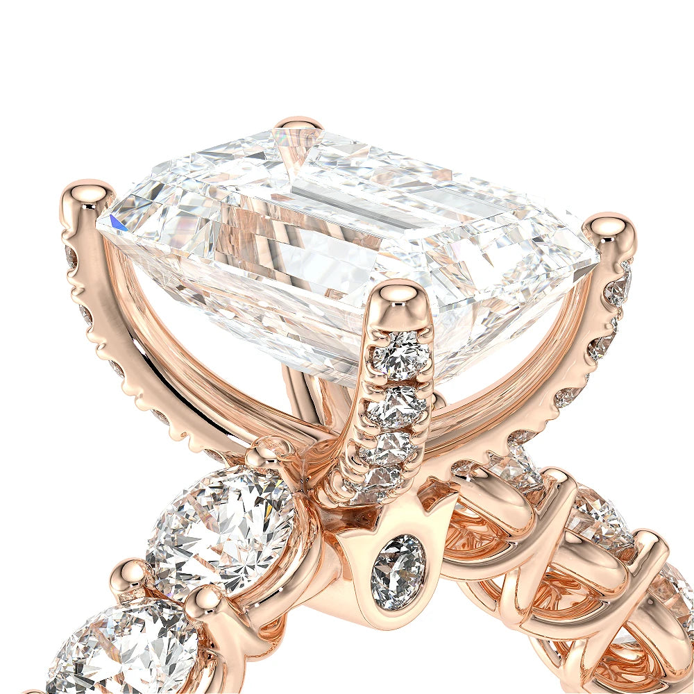 Lumino 801Emd4 35 18K Rose Gold Emerald