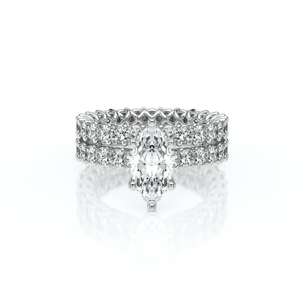 Lumino 801Mqd4 25 14K White Gold Marquise
