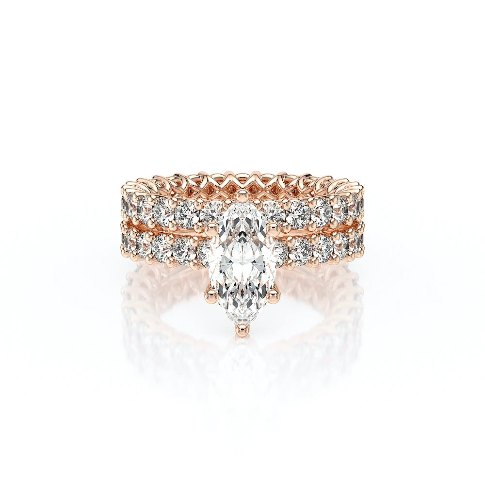 Lumino 801Mqd4 25 14K Rose Gold Marquise