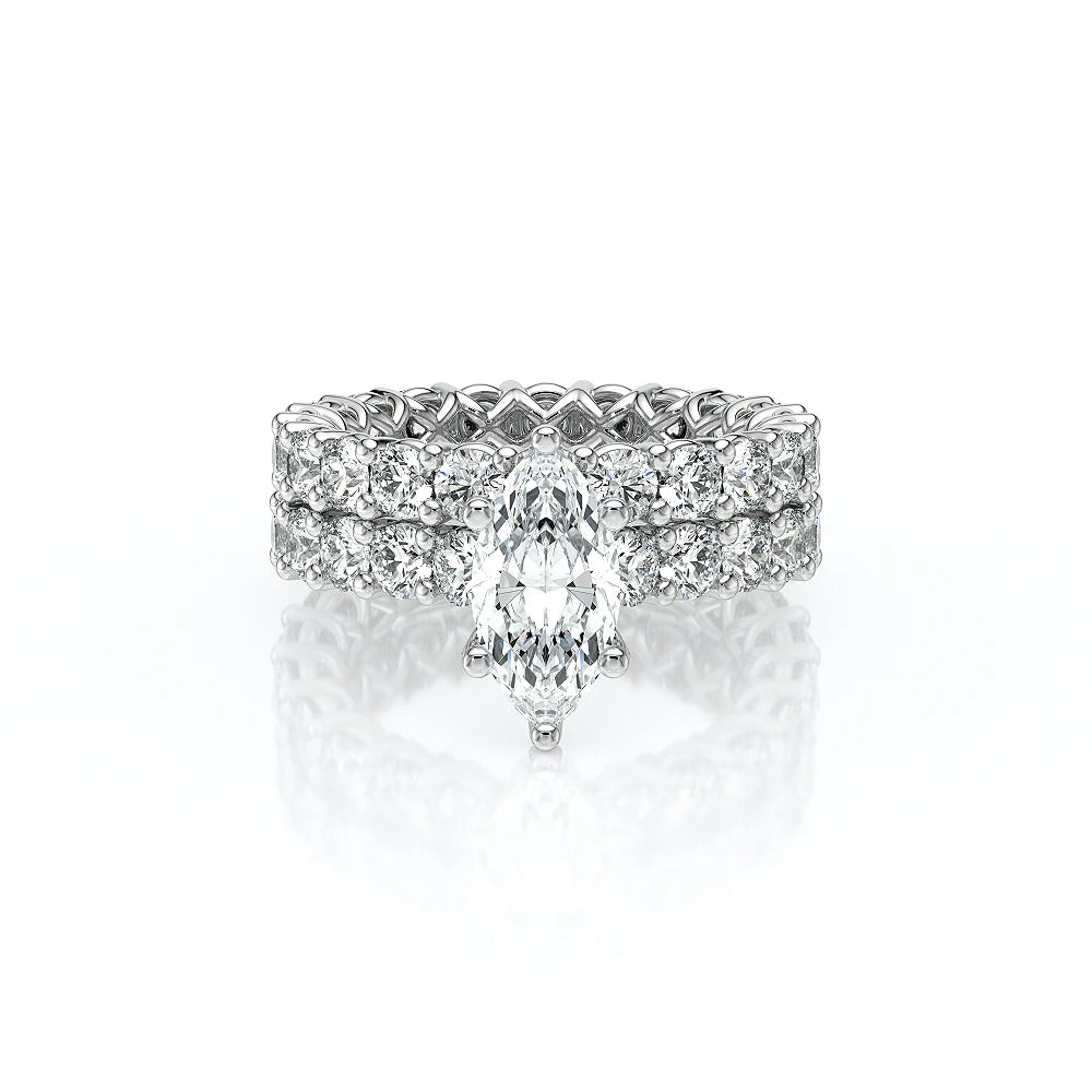 Lumino 801Mqd4 30 14K White Gold Marquise