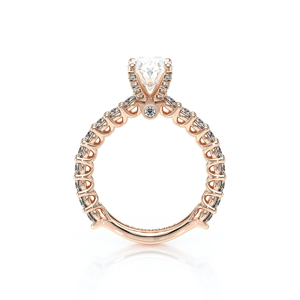 Lumino 801Ovd4 25 14K Rose Gold Oval