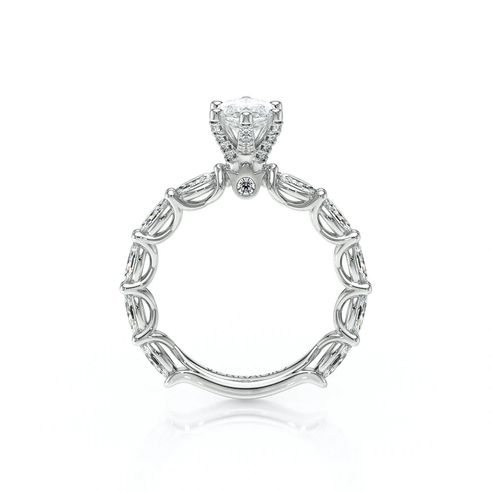 Lumino 803Mqd6 5X25 Ew 18K White Gold Marquise