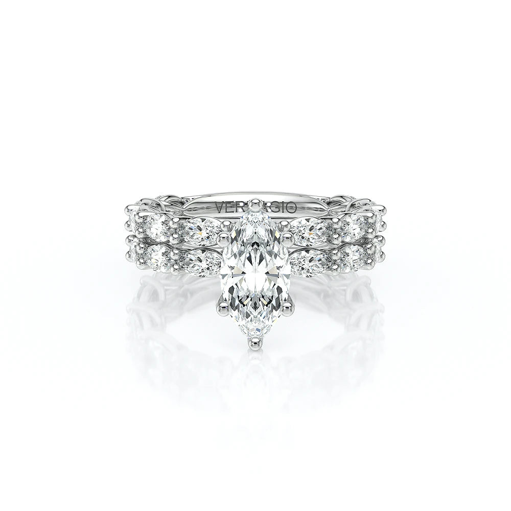 Lumino 803Mqd6 5X25 Ew 18K White Gold Marquise