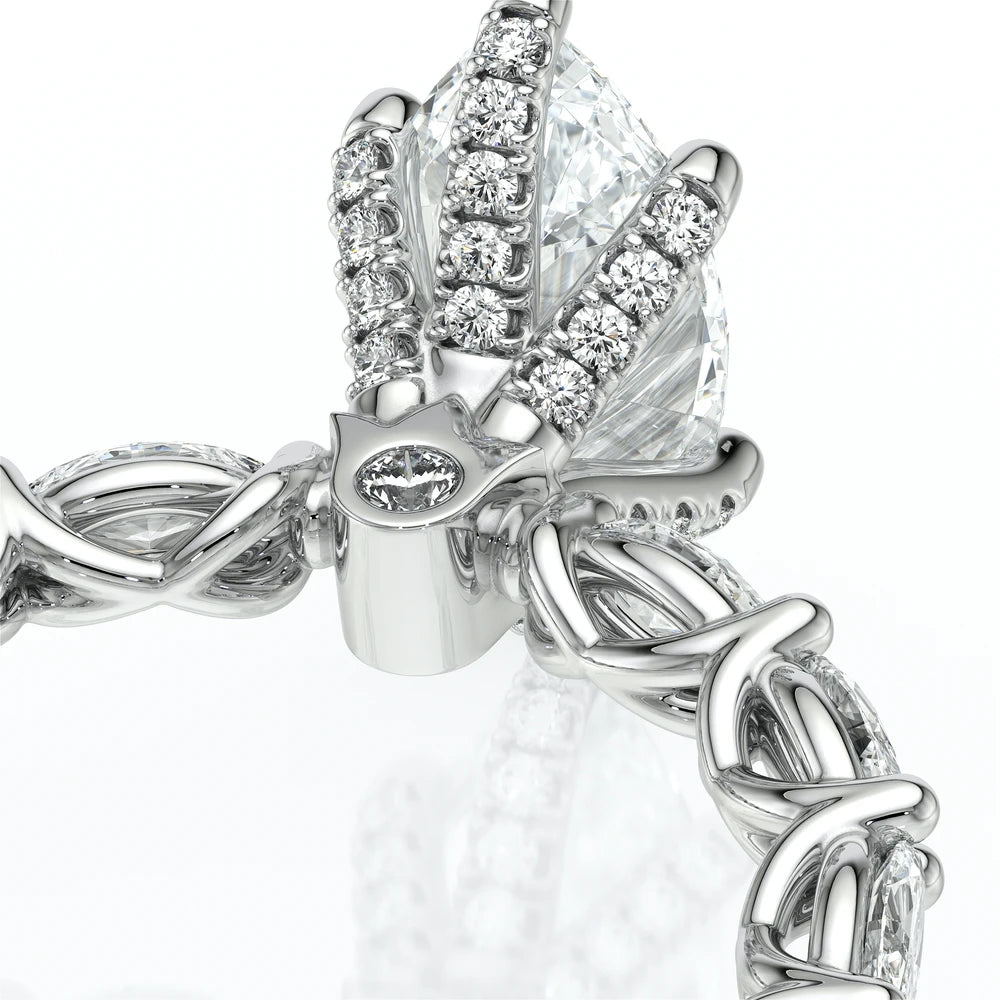 Lumino 803Mqd6 5X25 Ew 18K White Gold Marquise