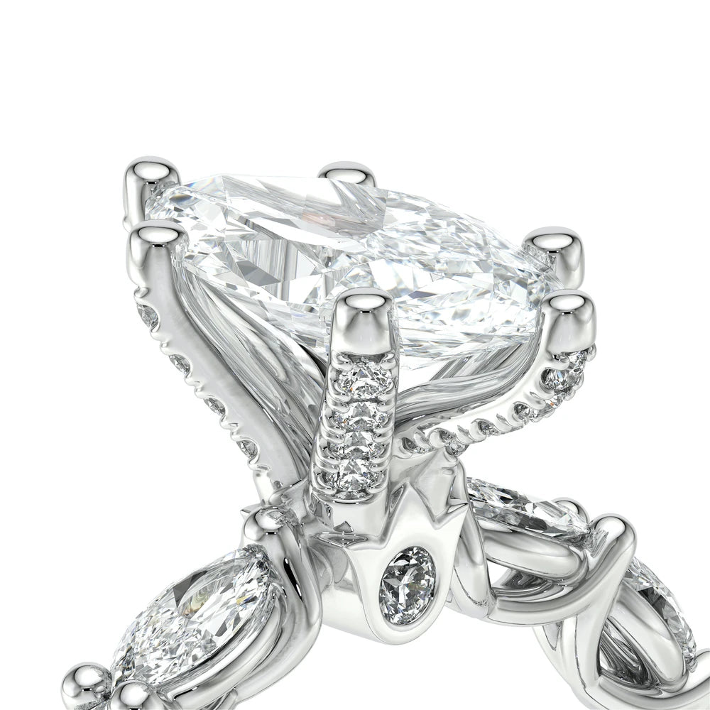 Lumino 803Mqd6 5X25 Ew 14K White Gold Marquise