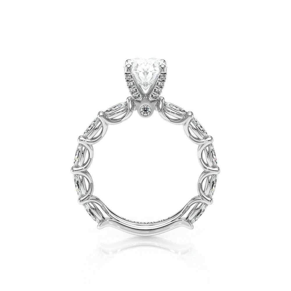 Lumino 803Ovd4 5X25 Ew 14K White Gold Oval