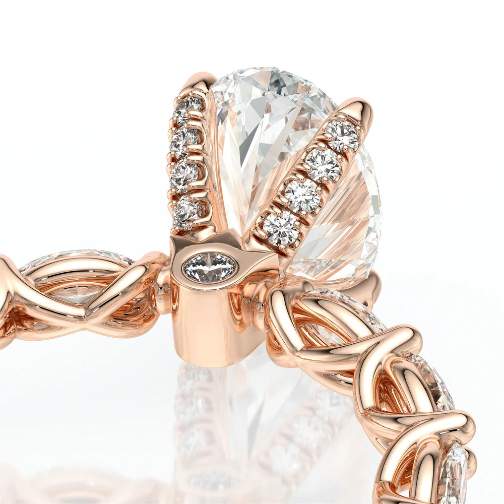 Lumino 803Ovd4 5X25 Ew 14K Rose Gold Oval