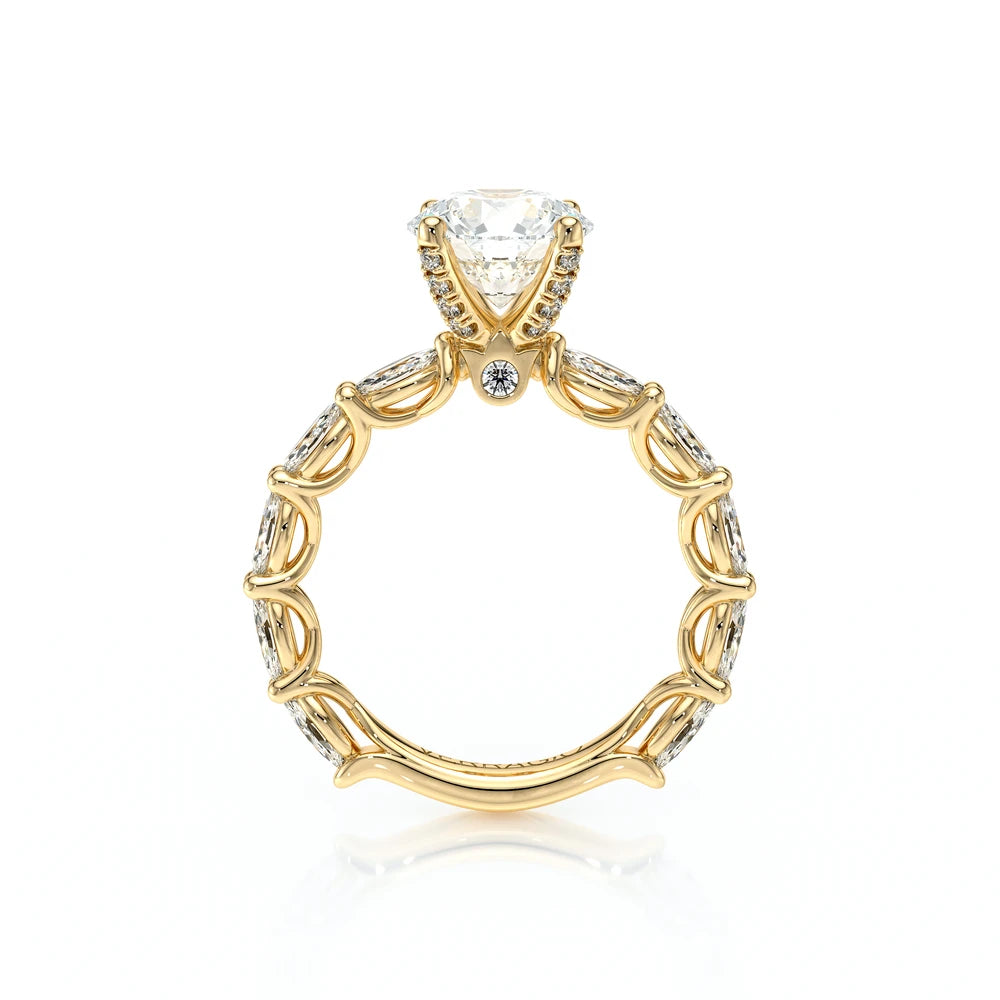 Lumino 803Rd4 5X25 Ew 14K Yellow Gold Round