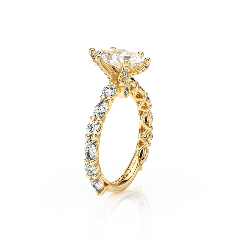 Lumino 806Mqd6 5X25 18K Yellow Gold Marquise