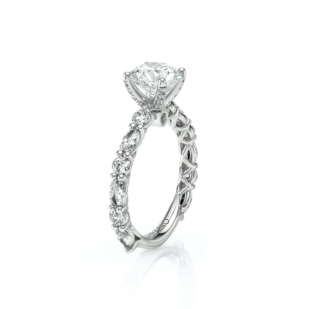 Lumino 806Rd4 5X25 18K White Gold Round