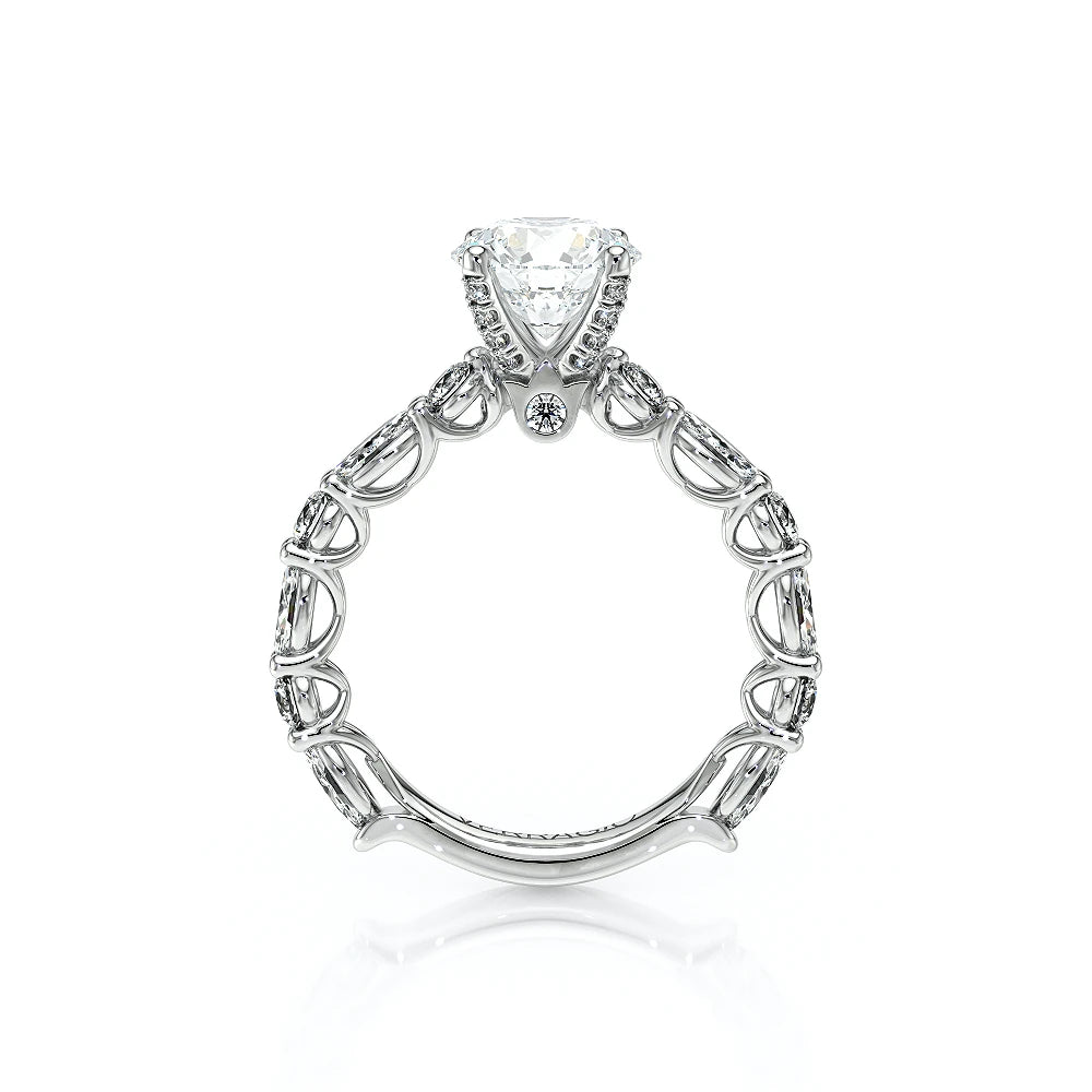 Lumino 806Rd4 5X25 14K White Gold Round