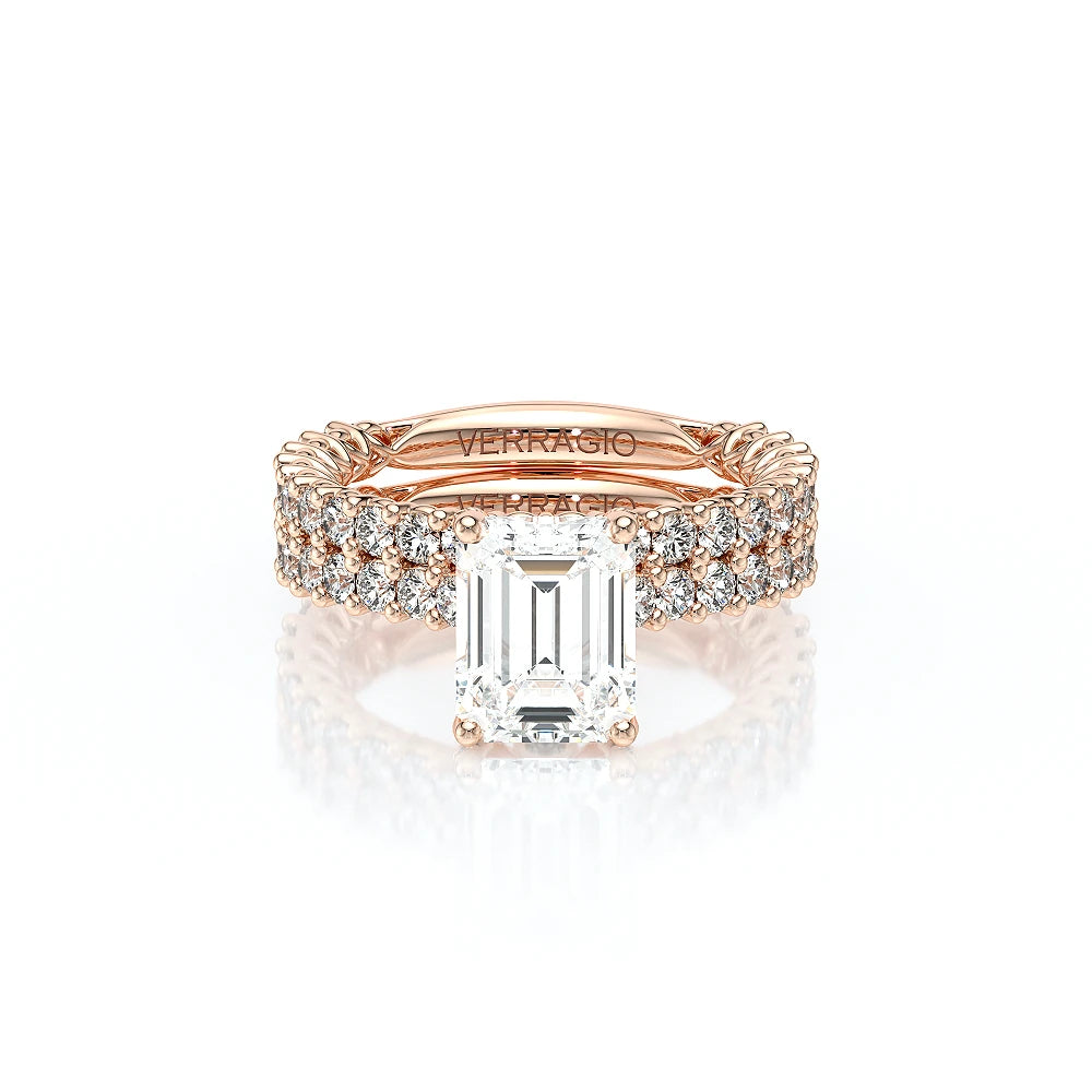 Lumino 801Emd4 20 14K Rose Gold Emerald