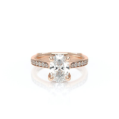 Vanguard-2207OV-14K Rose Gold Oval
