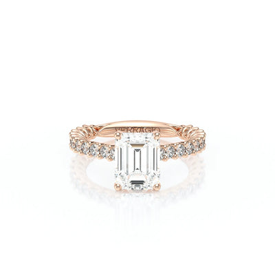 Lumino 801Emd4 20 18K Rose Gold Emerald