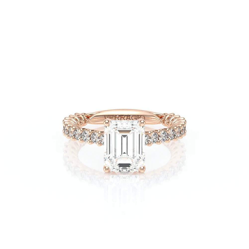 Lumino 801Emd4 20 14K Rose Gold Emerald
