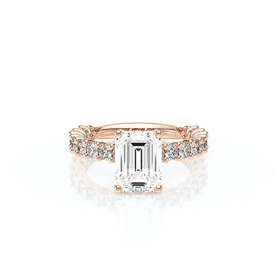 Lumino 801Emd4 25 18K Rose Gold Emerald