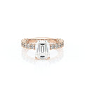 Lumino 801Emd4 25 14K Rose Gold Emerald
