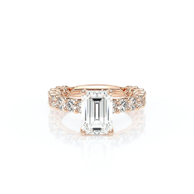 Lumino 801Emd4 30 18K Rose Gold Emerald