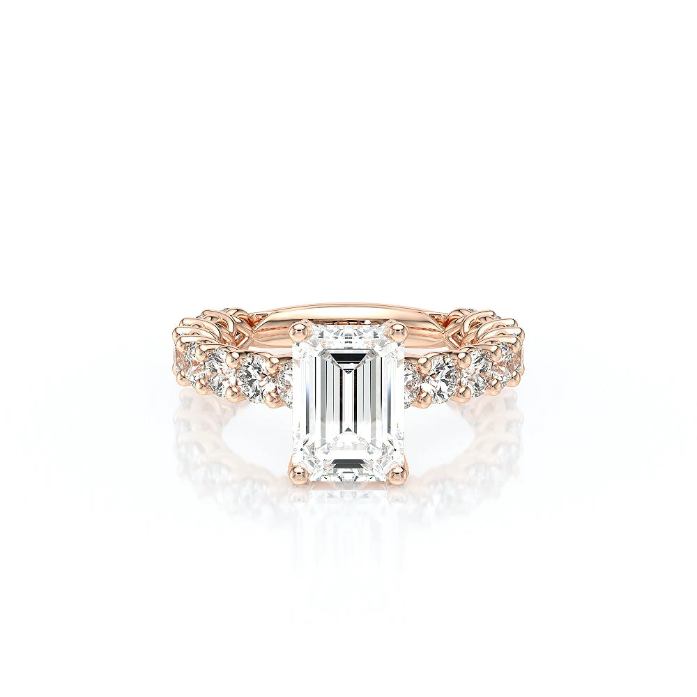 Lumino 801Emd4 30 14K Rose Gold Emerald