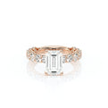 Lumino 801Emd4 35 14K Rose Gold Emerald