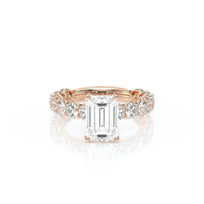 Lumino 801Emd4 35 14K Rose Gold Emerald