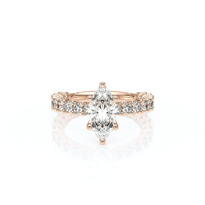 Lumino 801Mqd4 25 14K Rose Gold Marquise
