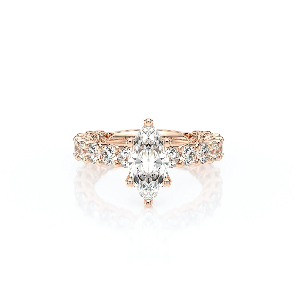 Lumino 801Mqd4 30 14K Rose Gold Marquise