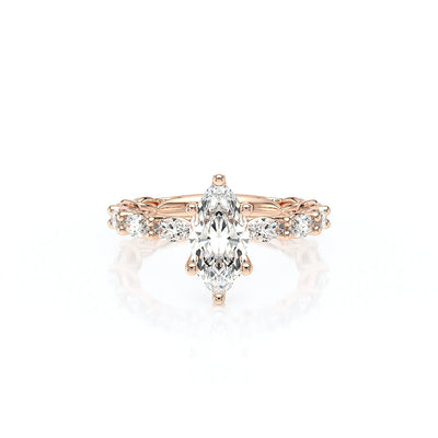 Lumino 803Mqd6 5X25 Ew 18K Rose Gold Marquise
