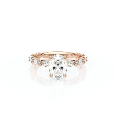 Lumino 803Ovd4 5X25 Ew 14K Rose Gold Oval