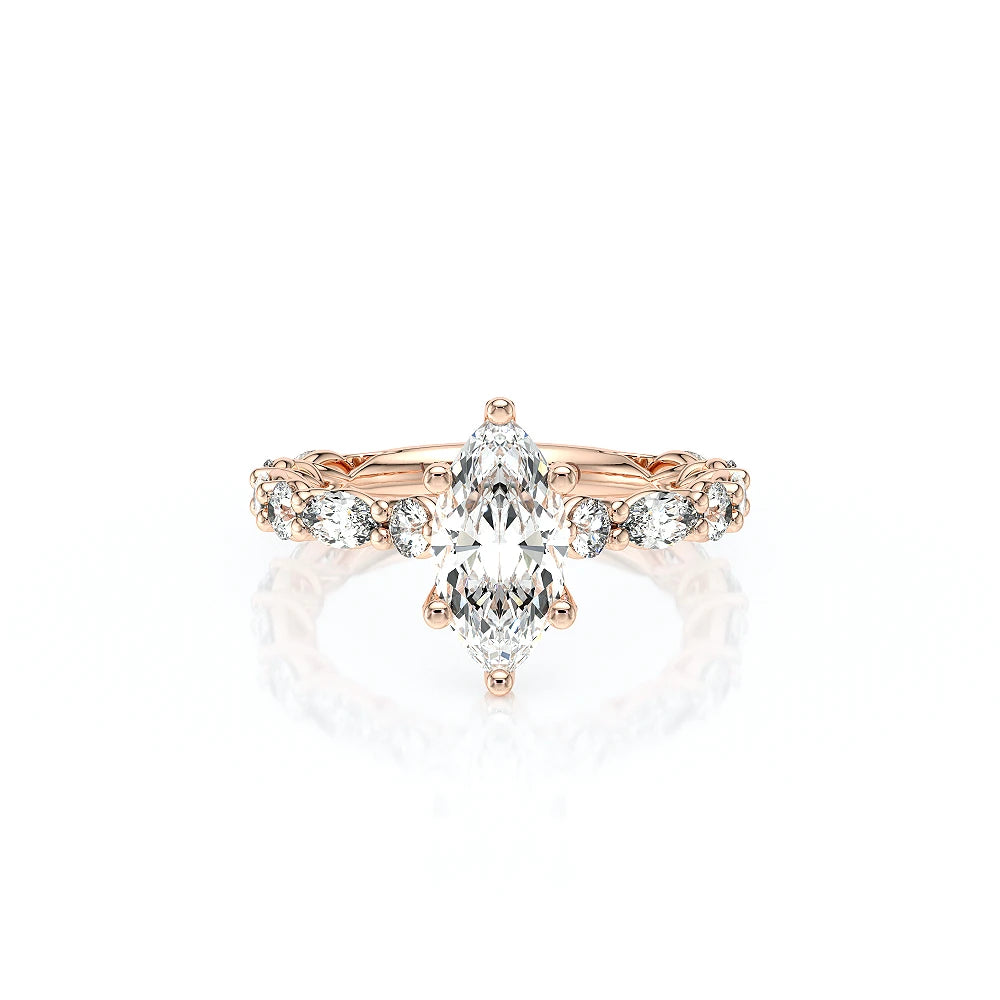 Lumino 806Mqd6 5X25 14K Rose Gold Marquise