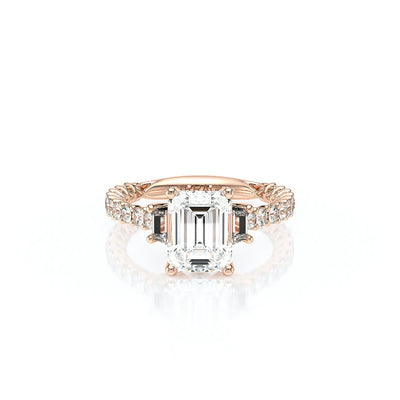 Lumino 811Em Trp 20 14K Rose Gold Emerald