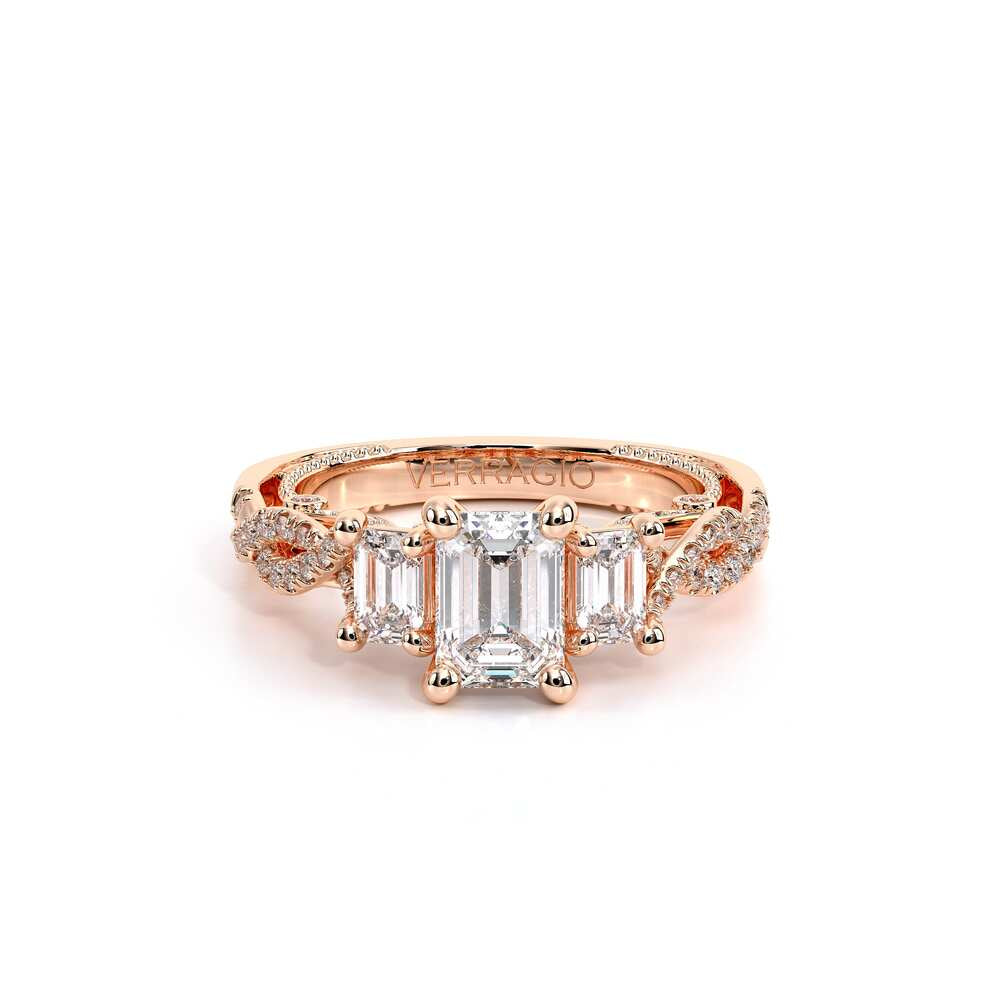 Insignia-7074em-14k Rose Gold Emerald