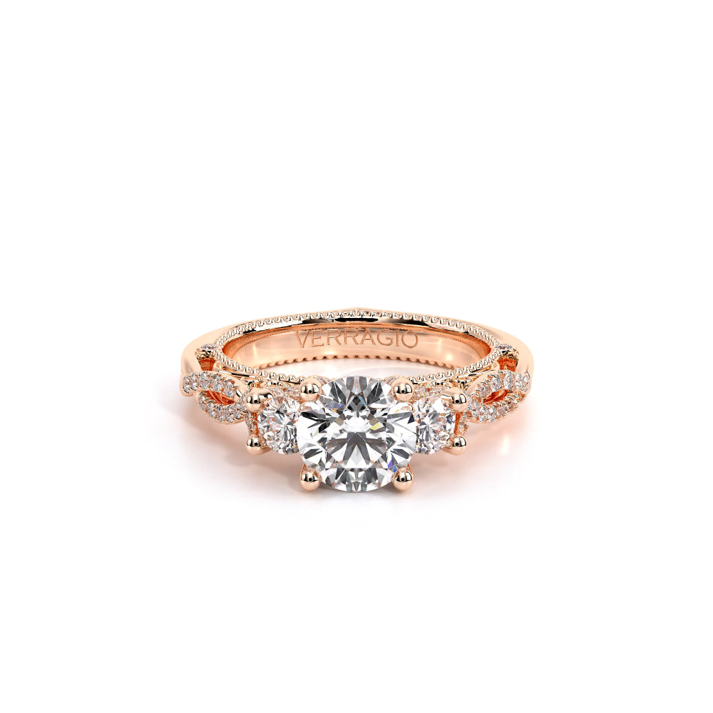 Venetian-5079r-18k Rose Gold Round