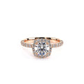 Renaissance-954CU18-14K Rose Gold Cushion