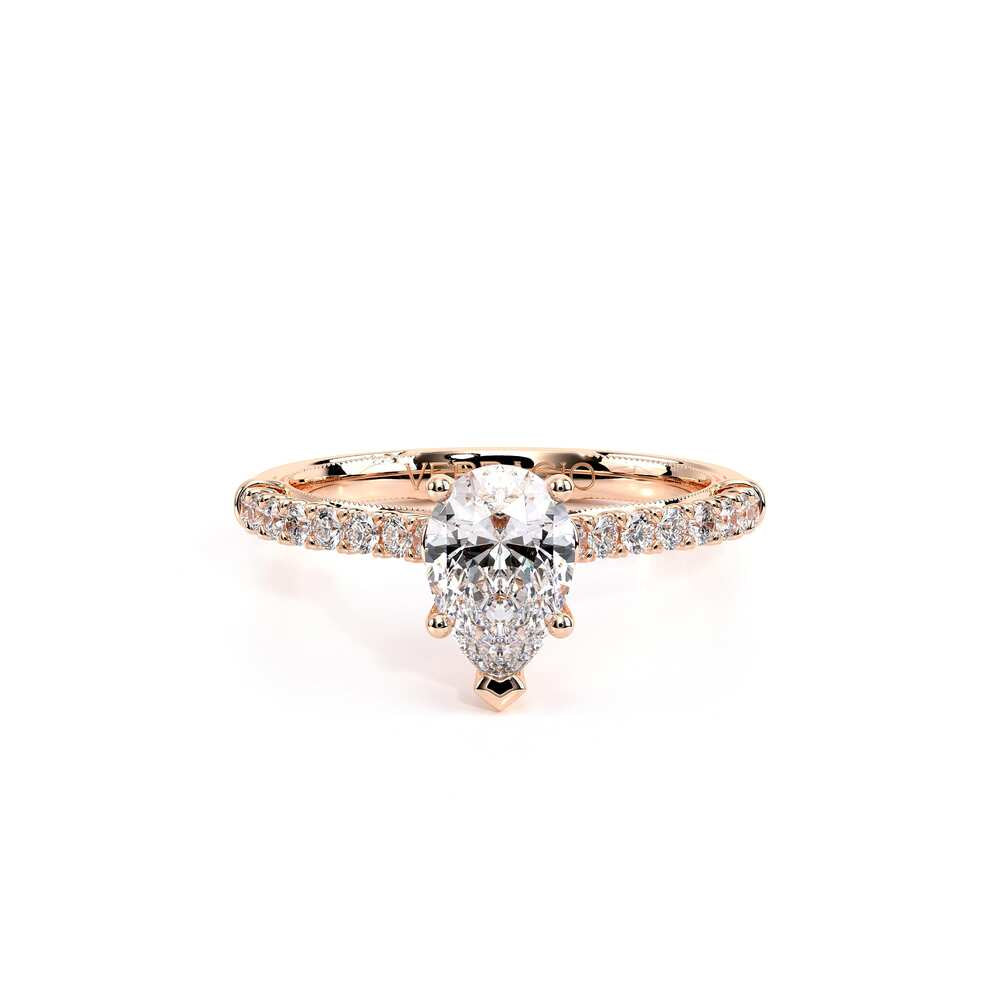 Renaissance-955PEAR17-18K Rose Gold Pear